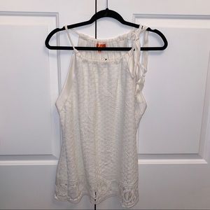 Hale Bob White Crochet Tank